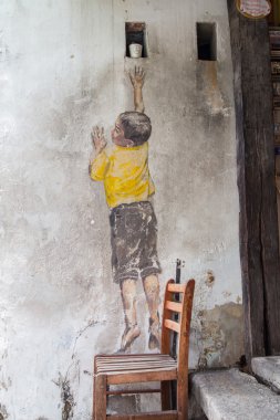George Town, Penang, Malezya - yaklaşık 26 Mart 2015: Genel stree