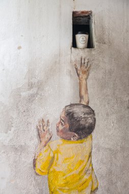George Town, Penang, Malezya - yaklaşık 26 Mart 2015: Genel stree