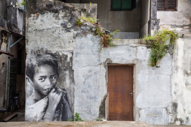 George Town, Penang, Malezya - yaklaşık 26 Mart 2015: Genel stree