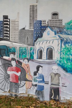 George Town, Penang, Malezya - yaklaşık 26 Mart 2015: Genel stree