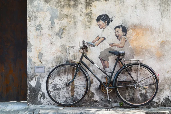 GEORGE TOWN,PENANG ,MALAYSIA- CIRCA March 26, 2015: Public stree — Stock Photo, Image