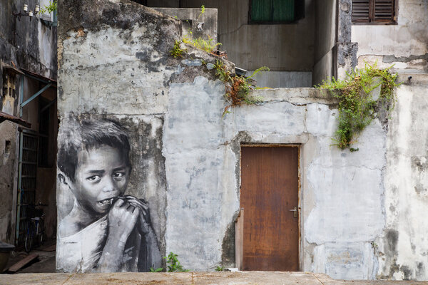 GEORGE TOWN,PENANG ,MALAYSIA- CIRCA March 26, 2015: Public stree