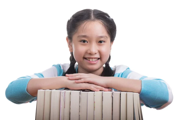 Estudiante chica haciendo tarea —  Fotos de Stock