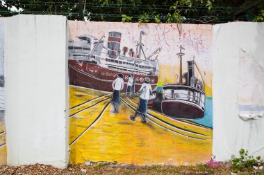 George Town, Penang, Malezya - yaklaşık 26 Mart 2015: Genel stree