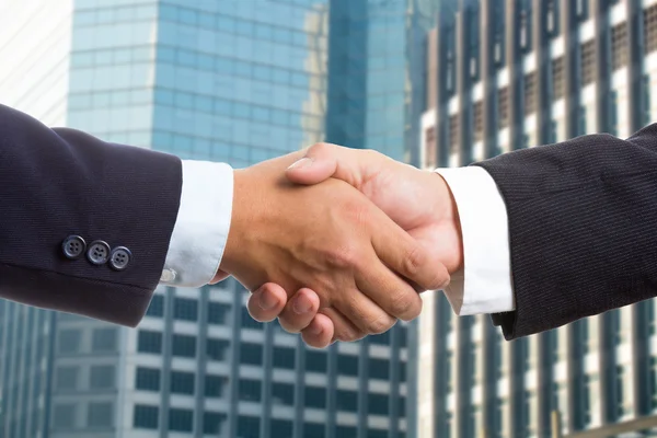 Businessman shake hands — Stock Photo, Image