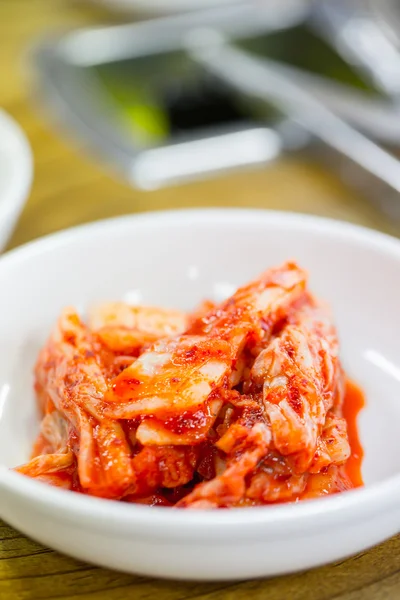 Kimchi Korea Essen auf dem Tisch — Stockfoto