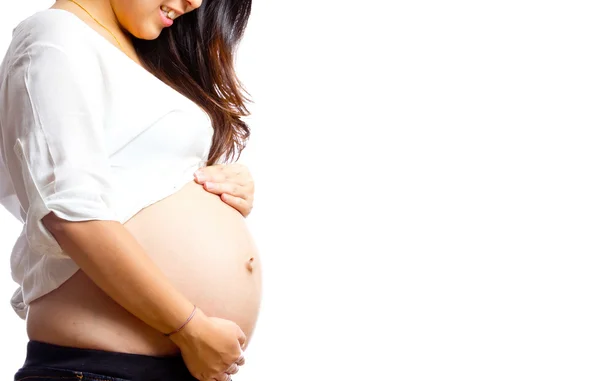 Underbar gravid kvinna — Stockfoto