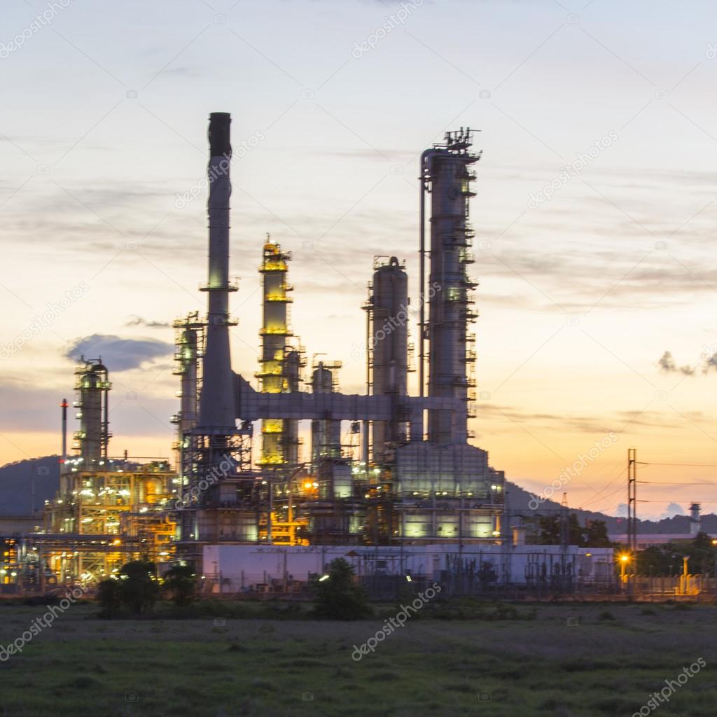 Oil refinery factory 