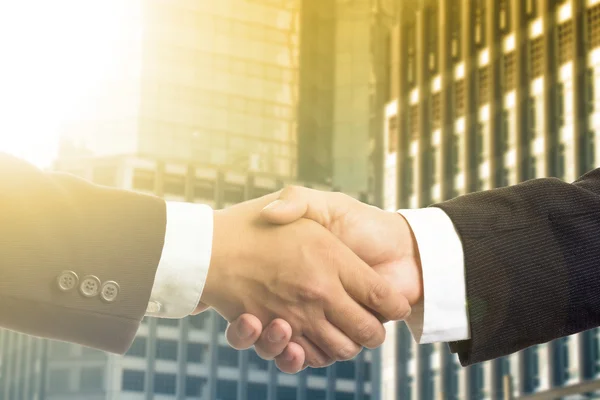 Businessman shake hands — Stock Photo, Image