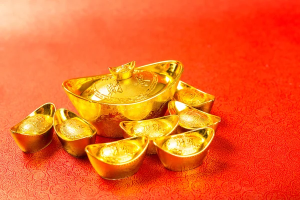 Decoração Dinheiro Dourado Tradicional Chinesa Para Decorar Ano Novo — Fotografia de Stock