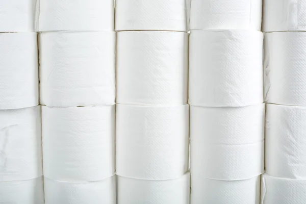 Rotolo Carta Igienica Con Sfondo Bianco — Foto Stock