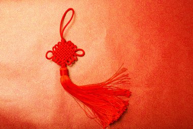 Yeni yıl için dekorasyon nesne oryantal Çince stili. 