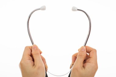 Stetoskop tutan el kullanın