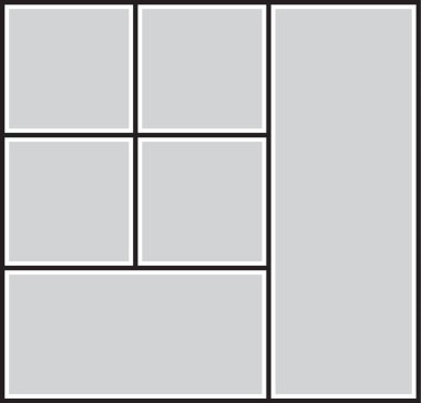 Fotoğraf, resim, fotoğraf kolajı yapbozu için vektör çerçevesi