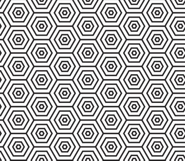 Siyah ve beyaz desenli geometrik soyut grafik