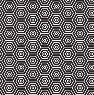 Siyah ve beyaz desenli geometrik soyut grafik