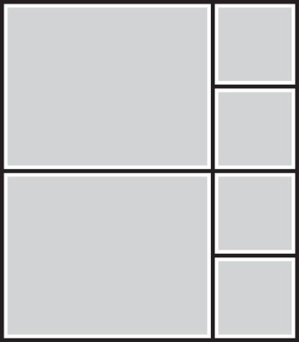 Fotoğraf, resim, fotoğraf kolajı yapbozu için vektör çerçevesi
