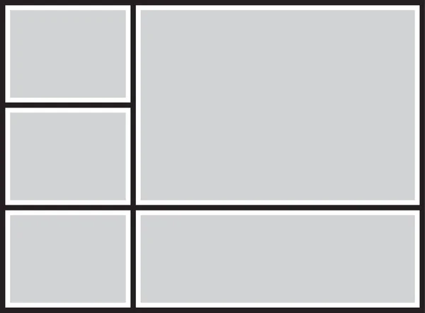Векторная Рамка Фотографий Картинки Головоломки Коллажа — стоковый вектор