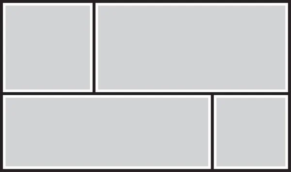 Ramka Wektorowa Zdjęcia Fotografie Puzzle Zdjęcie Collage — Wektor stockowy