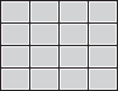 Fotoğraf, resim, fotoğraf kolajı yapbozu için vektör çerçevesi