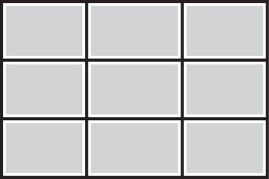 Fotoğraf, resim, fotoğraf kolajı yapbozu için vektör çerçevesi