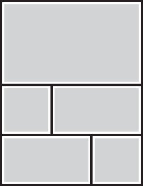 Fotoğraf ve resimler için vektör çerçevesi, fotoğraf kolajı, bulmaca