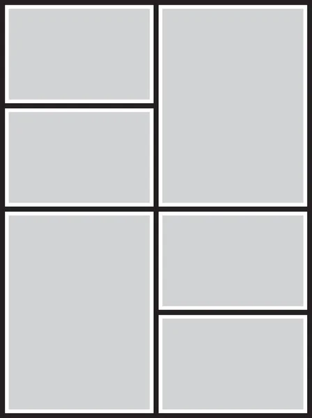 写真や画像 写真のコラージュ パズルのベクトルフレーム — ストックベクタ