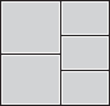 Fotoğraf ve resimler için vektör çerçevesi, fotoğraf kolajı, bulmaca