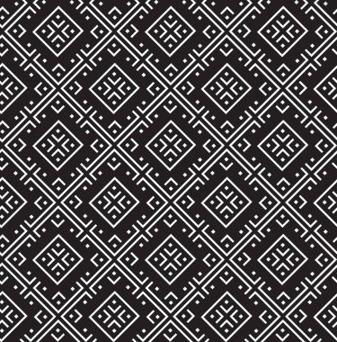 Siyah ve beyaz desenli geometrik soyut grafik