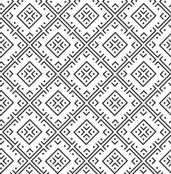 黒と白のパターン幾何学的な抽象的なグラフィック — ストックベクタ