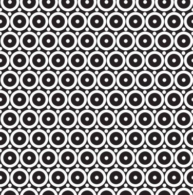 Siyah ve beyaz desenli soyut grafik