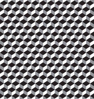 Siyah ve beyaz desenli geometrik soyut grafik