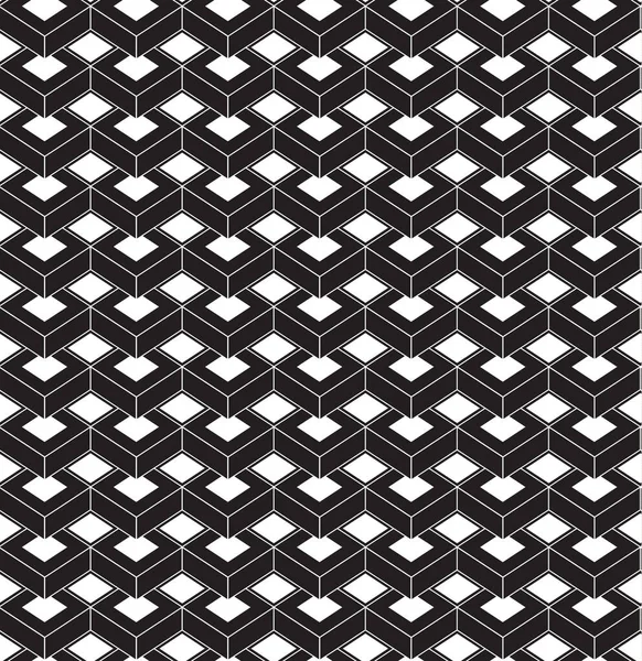 Schwarz-weißes Muster geometrische abstrakte Grafik — Stockvektor