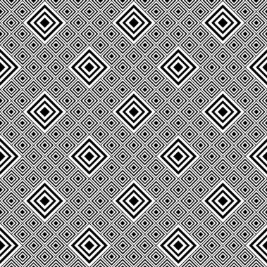 Siyah ve beyaz desenli geometrik soyut grafik