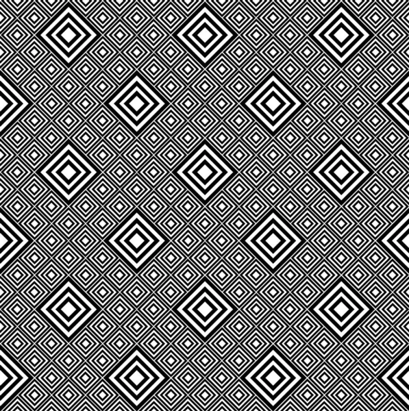 黒と白のパターン幾何学的な抽象的なグラフィック — ストックベクタ