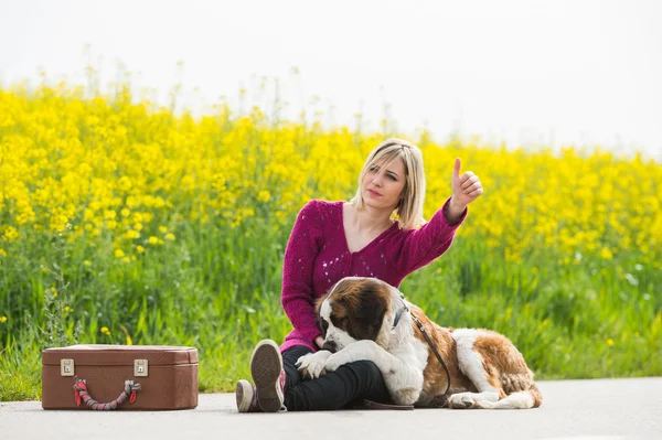 Mooie reiziger meisje — Stockfoto