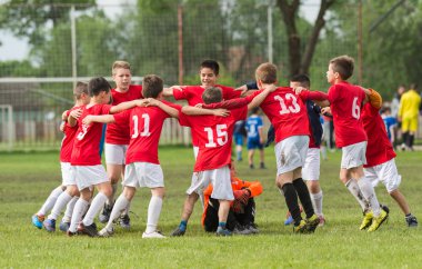Çocuklar futbol takımı 
