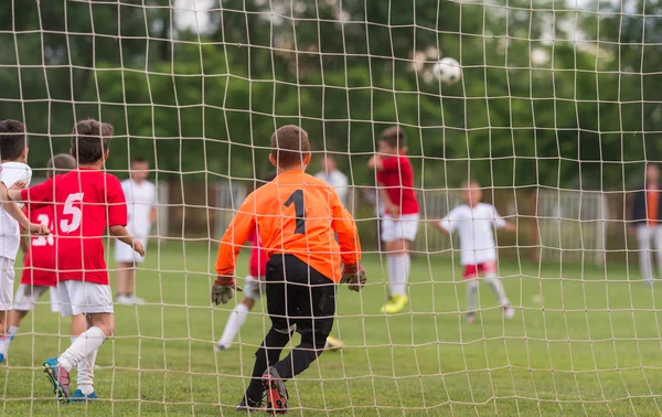 Niños fútbol juego — Foto de Stock