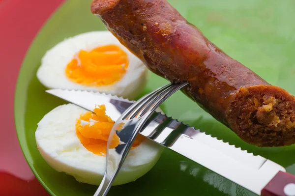 Baked sausage — Stock Photo, Image