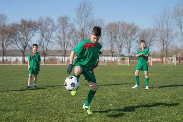 Dětský fotbal — Stock fotografie