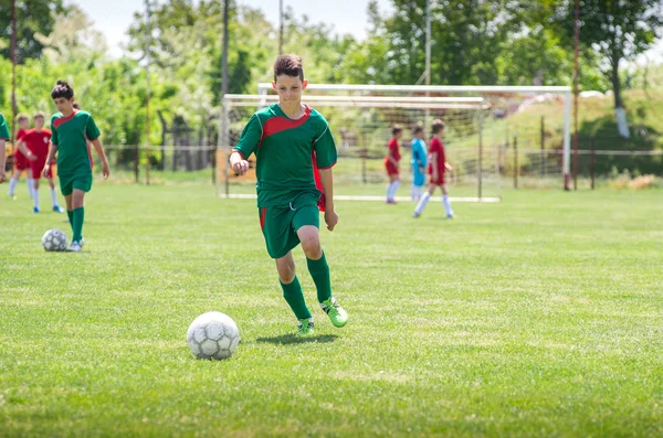 Dětský fotbal — Stock fotografie