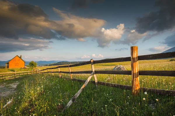 Holzzaun — Stockfoto