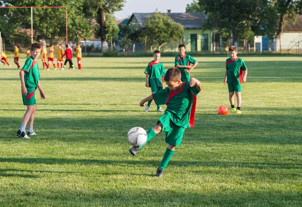 Kinderen Voetbal — Stockfoto
