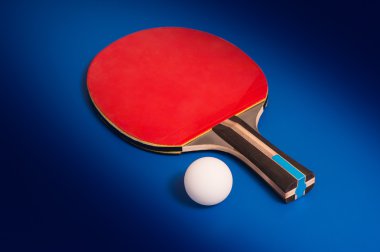 Tabletennis raket ve top 