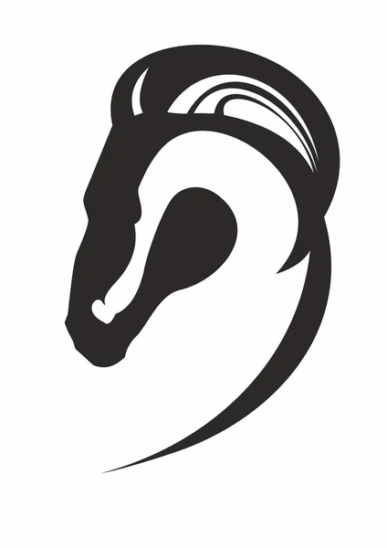 Cabeza de caballo — Vector de stock