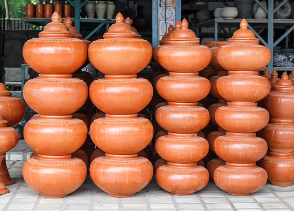 Northern Thai clay pottery — Stock Photo, Image