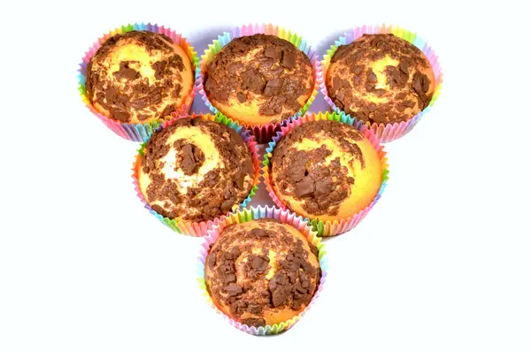 Çikolata Muffin yaptım üçgen — Stok fotoğraf