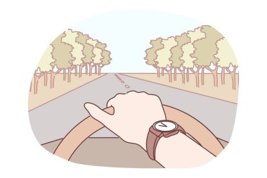 Seyahat, yol, turizm, yol, otomobil kavramı