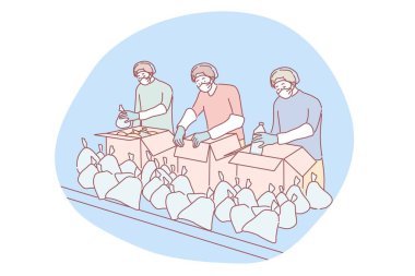 Coronavirus, tıbbi yardım, seçim, destek, gönüllülük konsepti