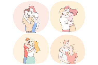 Romantizm, aşk, flört, ilişki, birliktelik konsepti